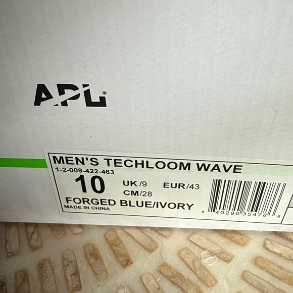 NEW APL BLUE/IVORY Athletic Shoes SZ 9 Men’s - Picture 7 of 7